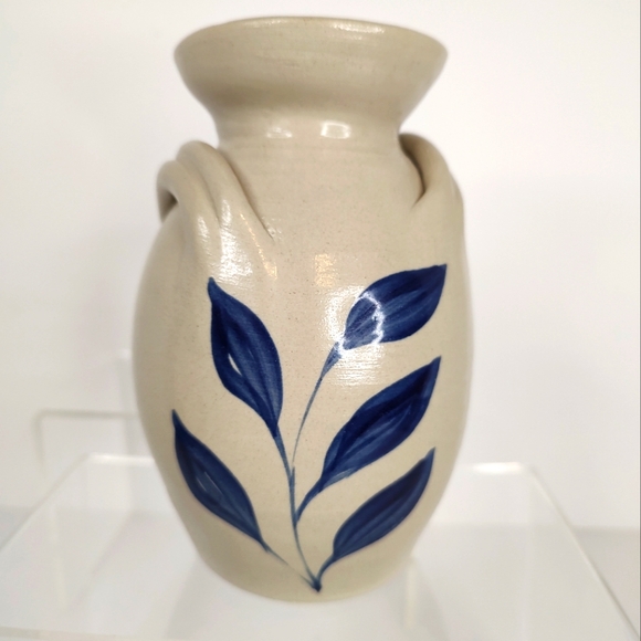 Williamsville Pottery Salt Glaze Vase Floral - Picture 1 of 12
